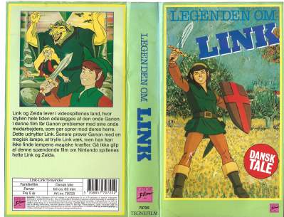 Legenden om Link – Link Forsvinder <p class='text-muted'>Org.titel: The Legend of Zelda</p> VHS Egmont Film 1989