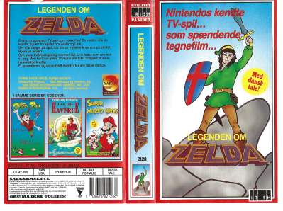 Legenden om Zelda VHS Irish 1989