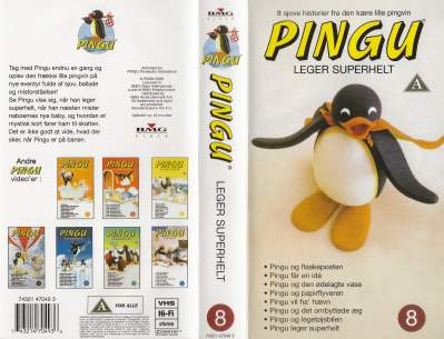 Pingu 8 - Pingu leger superhelt  VHS BMG Video 1996