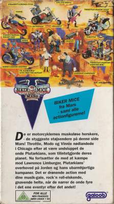Motormus Fra Mars <p class='text-muted'>Org.titel: Biker Mice from Mars</p> VHS Galoob 1995