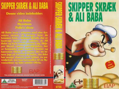 Skipper Skræk og Ali Baba  VHS Elap Video 0