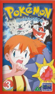 Pokémon (3) - Dysten i Pewter City  VHS Børnenes Favoritter 1997