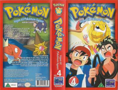 Pokémon (4) - Vejen til Pokémon-ligaen  VHS Børnenes Favoritter 1997
