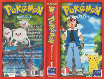 Pokémon (1) - Nødsituation  VHS Børnenes Favoritter 1997