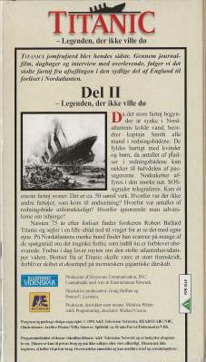 Titanic - Legenden, der ikke ville dø - Del 2 VHS Illustreret Videnskab 1994