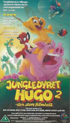 Jungledyret Hugo 2 - Den Store Filmhelt VHS Egmont Film 1996
