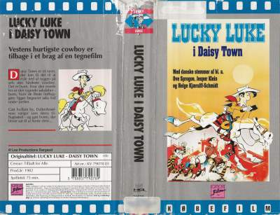 Lucky Luke i Daisy Town <p class='text-muted'>Org.titel: Lucky Luke: Daisy Town</p> VHS Egmont Film 1982