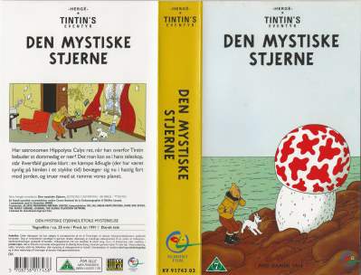 Tintins eventyr - Den mystiske stjerne VHS Egmont Film 1991