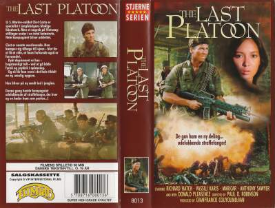 The Last Platoon VHS Filmlab 1989