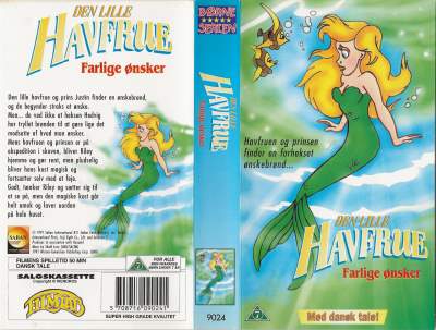 Den Lille Havfrue - Farlige ønsker  VHS Filmlab 1991