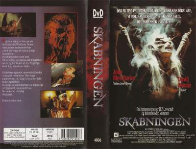 Skabningen <p class='text-muted'>Org.titel: The Unnamable</p> VHS DVD - Dansk Video Distribution A/S 1991