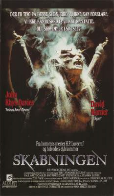 Skabningen VHS DVD - Dansk Video Distribution A/S 1991