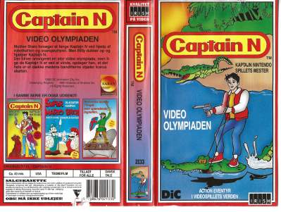 Captain N: Video Olympiaden <p class='text-muted'>Org.titel: Captain N: The Game Master</p> VHS Irish 1994