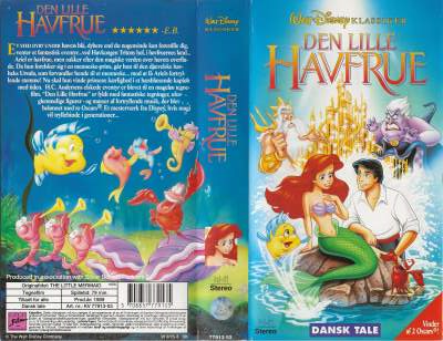 Den Lille Havfrue <p class='text-muted'>Org.titel: The Little Mermaid</p> VHS Egmont Film 1989