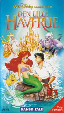 Den Lille Havfrue VHS Disney, Egmont Film 1989