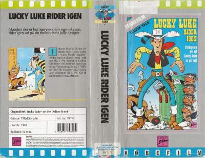Lucky Luke rider igen  VHS Egmont Film 1983
