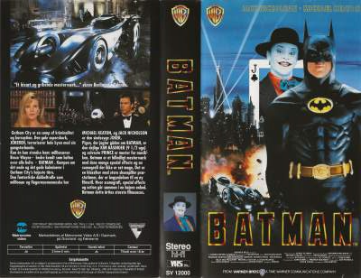 Batman  VHS Warner Bros. 1990