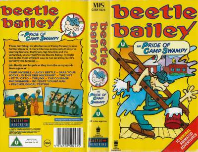 Beetle Bailey - In Pride of Camp Swampy  VHS Castle Hendring 1989