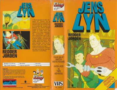 Jens Lyn redder jorden  VHS Elap Video 1989
