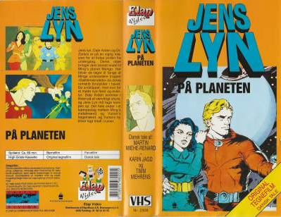 Jens Lyn på planeten  VHS Elap Video 1989