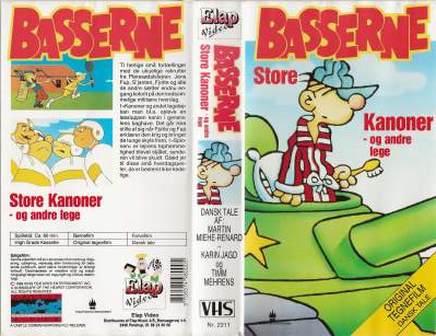 Basserne - Store kanoner og andre lege  VHS Elap Video 1989
