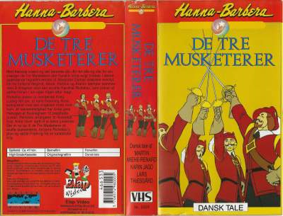 De Tre Musketerer  VHS Elap Video 1989