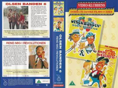 Olsen Banden 6  VHS Nordisk Film 1974