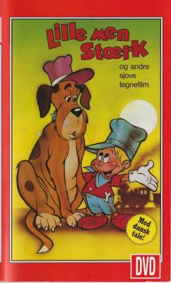 Lille men stærk - og andre sjove tegnefilm VHS DVD - Dansk Video Distribution A/S 0