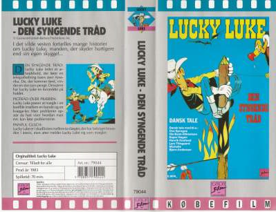 Lucky Luke - Den Syngende Tråd  VHS Egmont Film 1983