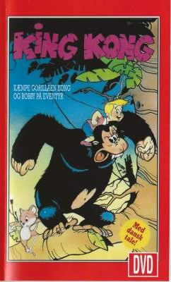 King Kong - Kæmpegorillaen Kong og Bobby på eventyr  VHS DVD - Dansk Video Distribution A/S 1983