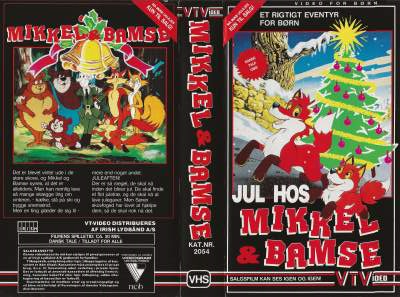 Jul hos Mikkel & Bamse <p class='text-muted'>Org.titel: Buttons & Rusty: The Christmas Tree Train</p> VHS Irish 1983