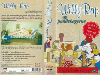 Willy Rap og pandekagerne <p class='text-muted'>Org.titel: Wil Cwac Cwac</p> VHS Elap Video 1984